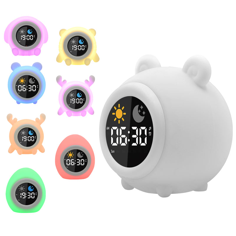 Blob de Beer - Slaaptrainer & Nachtlamp voor Kinderen - Met Diverse Lichtkleuren - Wit