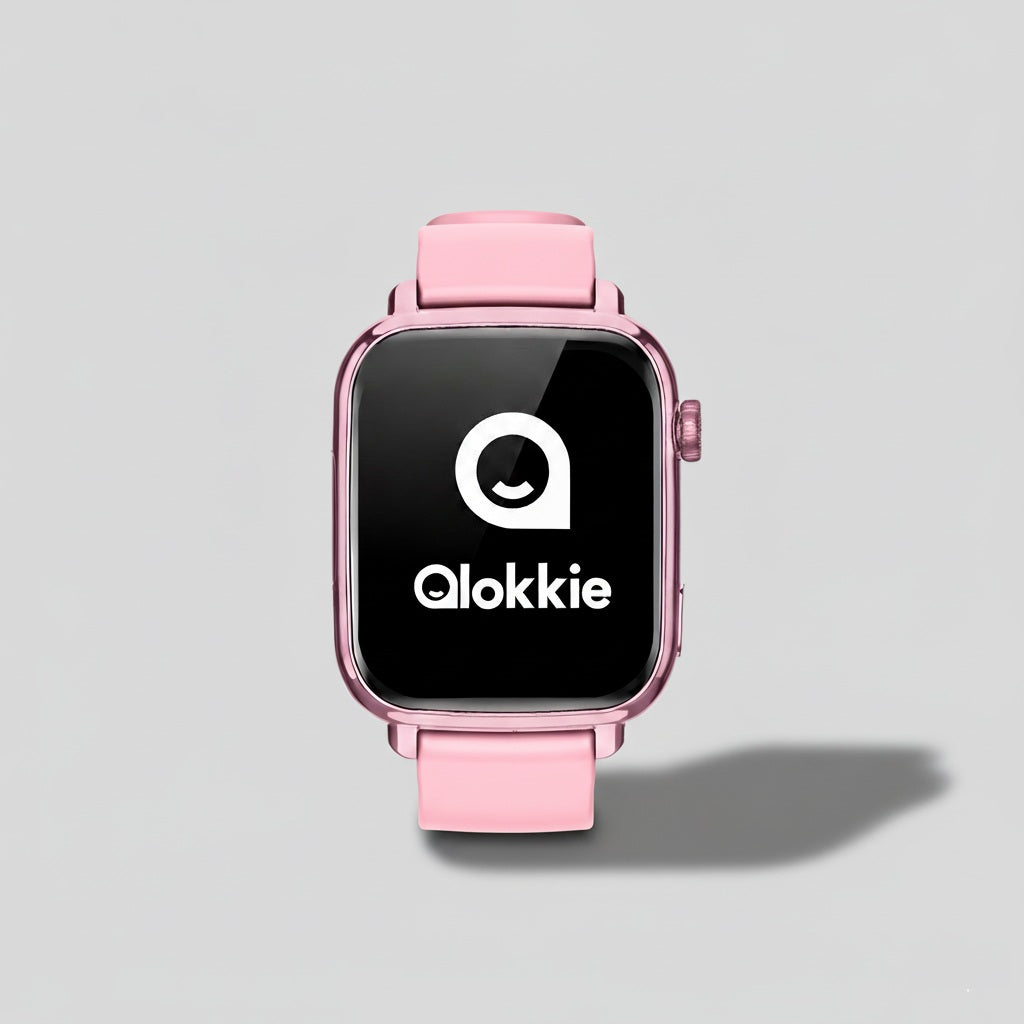 Qlokkie GPS Horloge Kind - Kiddo Explore - Whatsapp - Roze