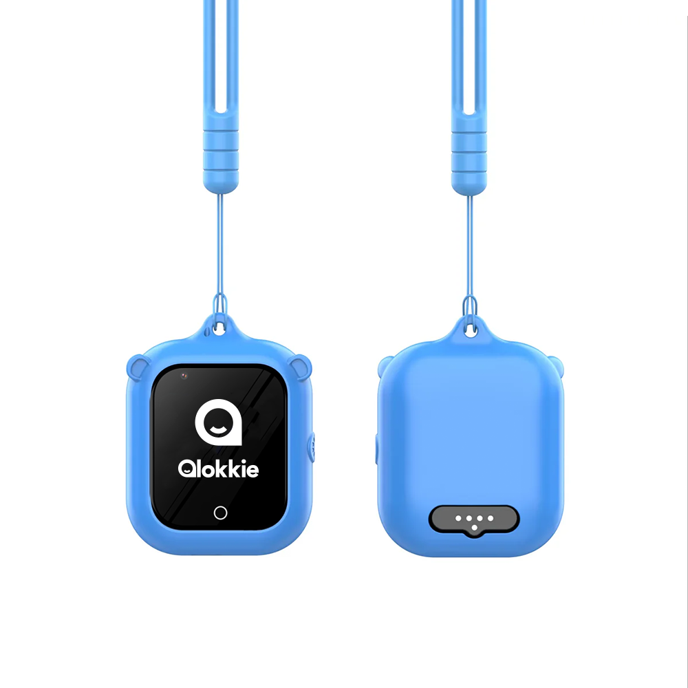Qlokkie Kiddo Go Silicone Case - Blauw