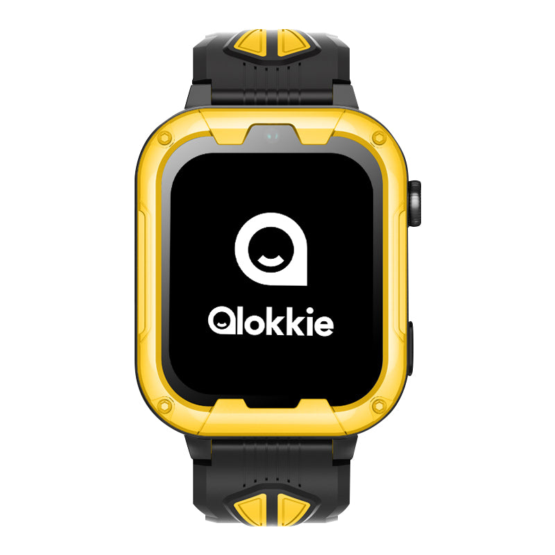 Qlokkie GPS Horloge Kind - Kiddo Play - Whatsapp - Geel