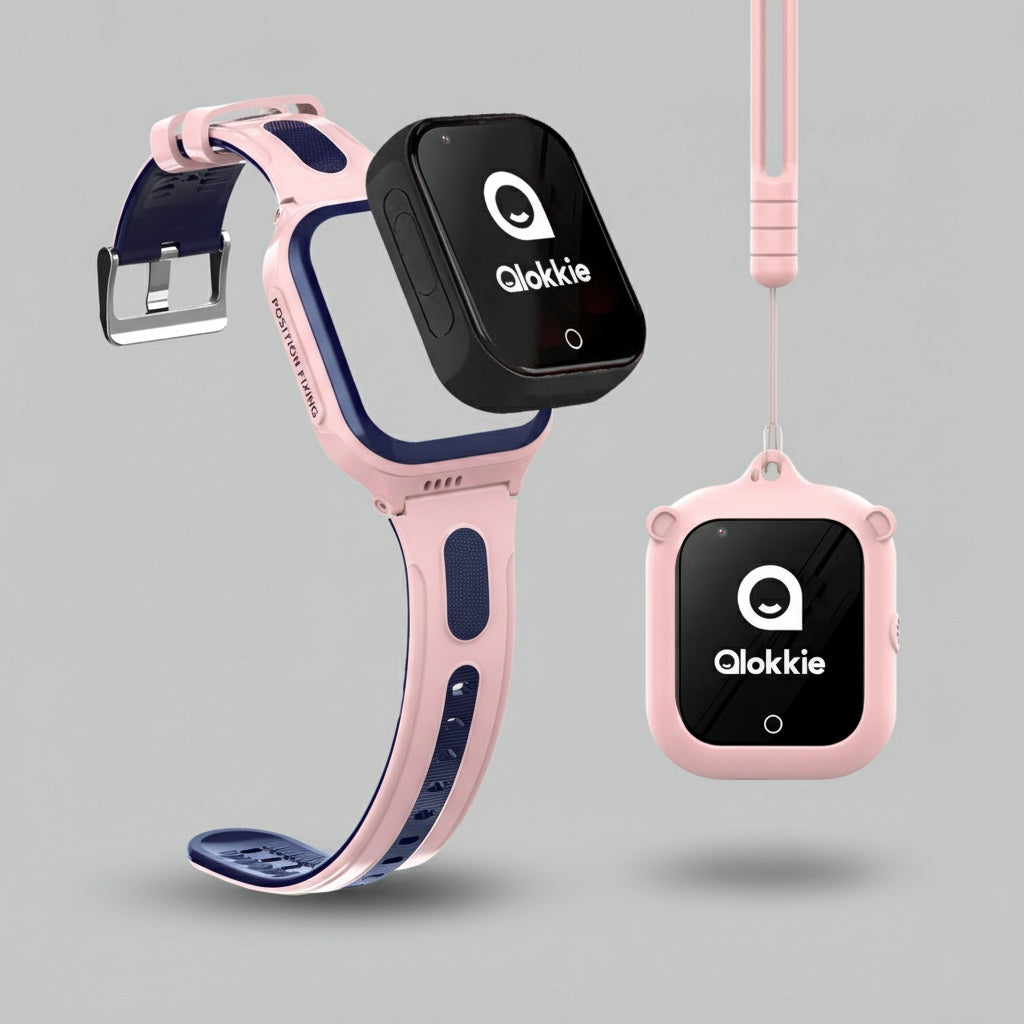 Qlokkie GPS Horloge Kind - Kiddo GO+ - Roze