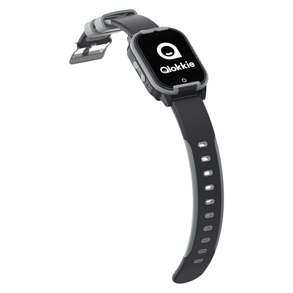 Qlokkie GPS Horloge Kind - Kiddo Lite - Zwart