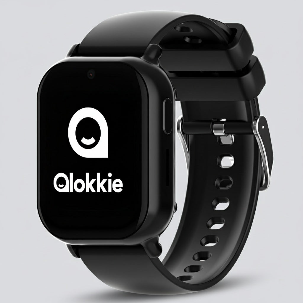 Qlokkie GPS Horloge Kind - Kiddo Mini - Zwart