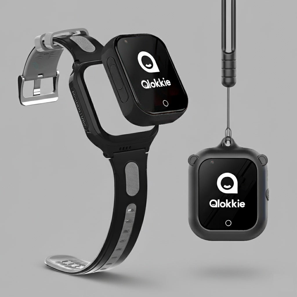 Qlokkie GPS Horloge Kind - Kiddo GO+ - Zwart