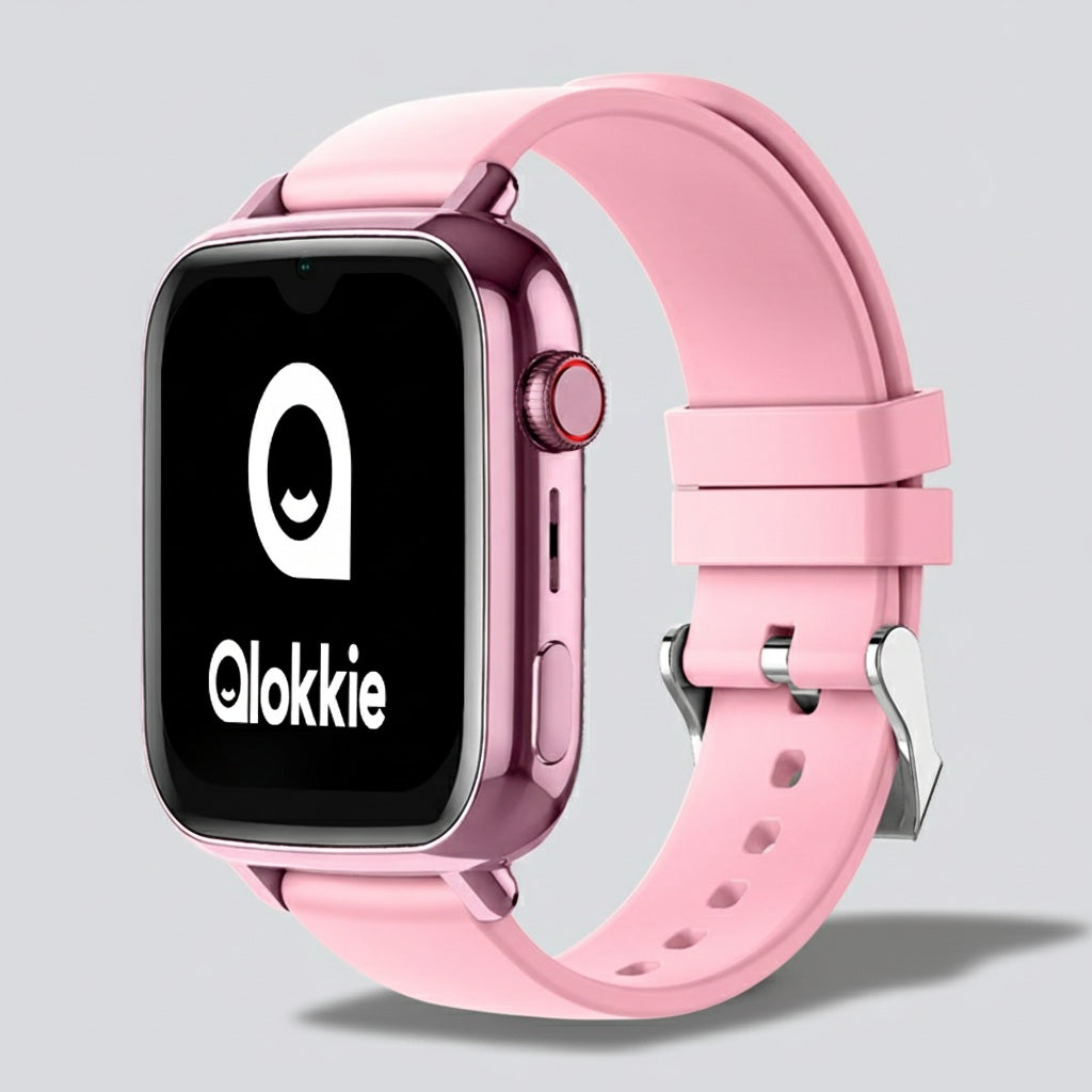 Qlokkie GPS Horloge Kind - Kiddo Explore - Whatsapp - Roze