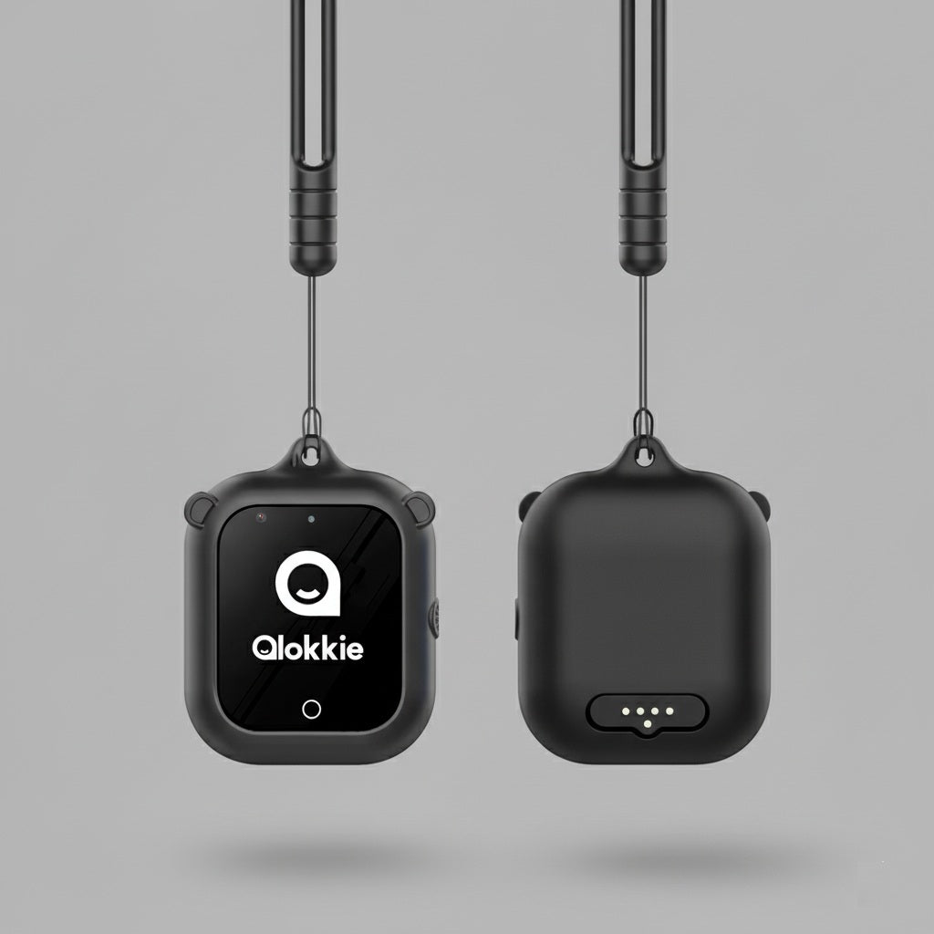 Qlokkie GPS Horloge Kind - Kiddo GO+ - Zwart