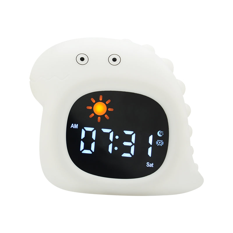 Dex de Dino - Slaaptrainer & Nachtlamp voor Kinderen - Met Diverse Lichtkleuren - Wit
