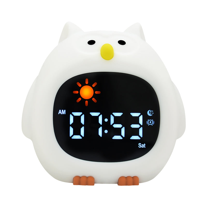 Coco de Kip - Slaaptrainer & Nachtlamp voor Kinderen - Met Diverse Lichtkleuren - Wit