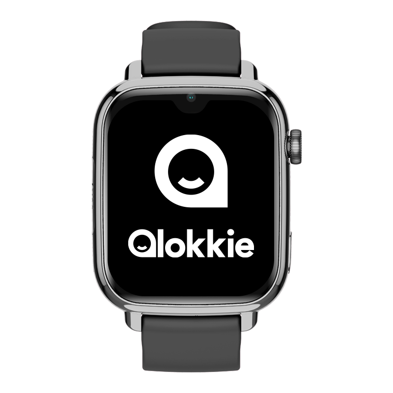 Qlokkie GPS Horloge Kind - Kiddo Explore - Whatsapp - Zwart