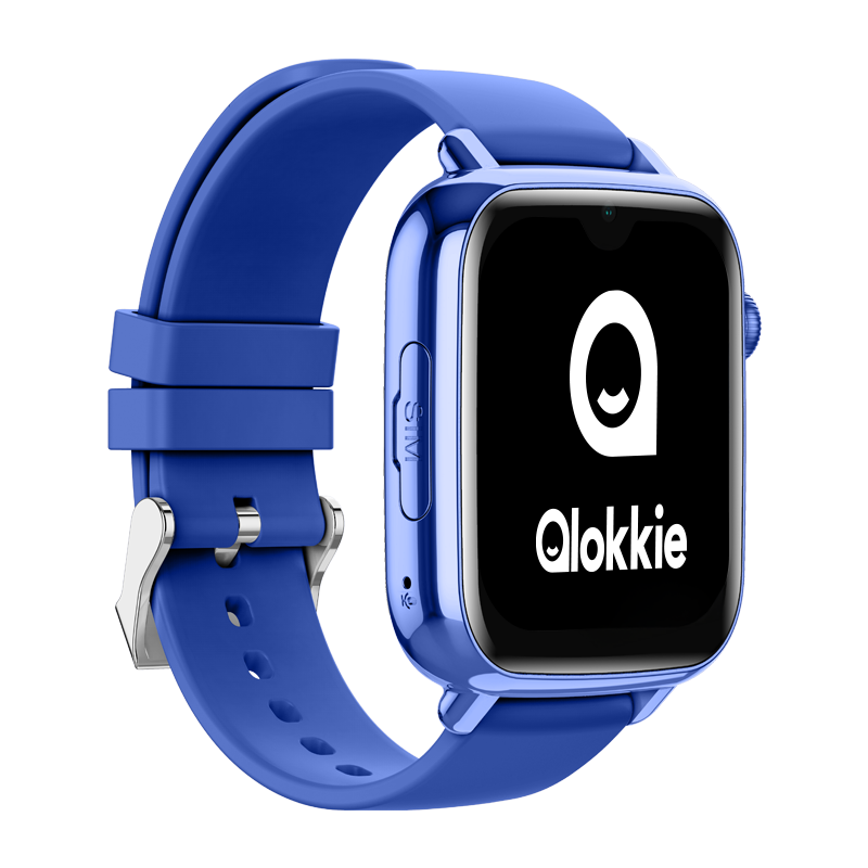 Qlokkie GPS Horloge Kind - Kiddo Explore - Whatsapp - Blauw
