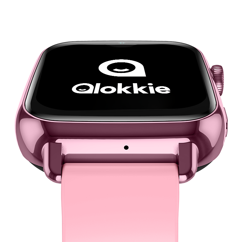 Qlokkie GPS Horloge Kind - Kiddo Explore - Whatsapp - Roze