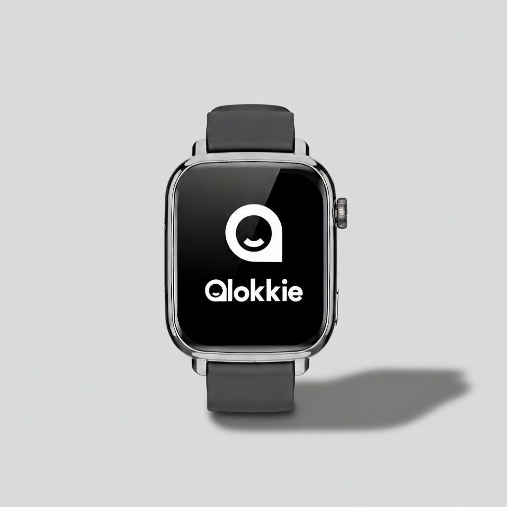 Qlokkie GPS Horloge Kind - Kiddo Explore - Whatsapp - Zwart