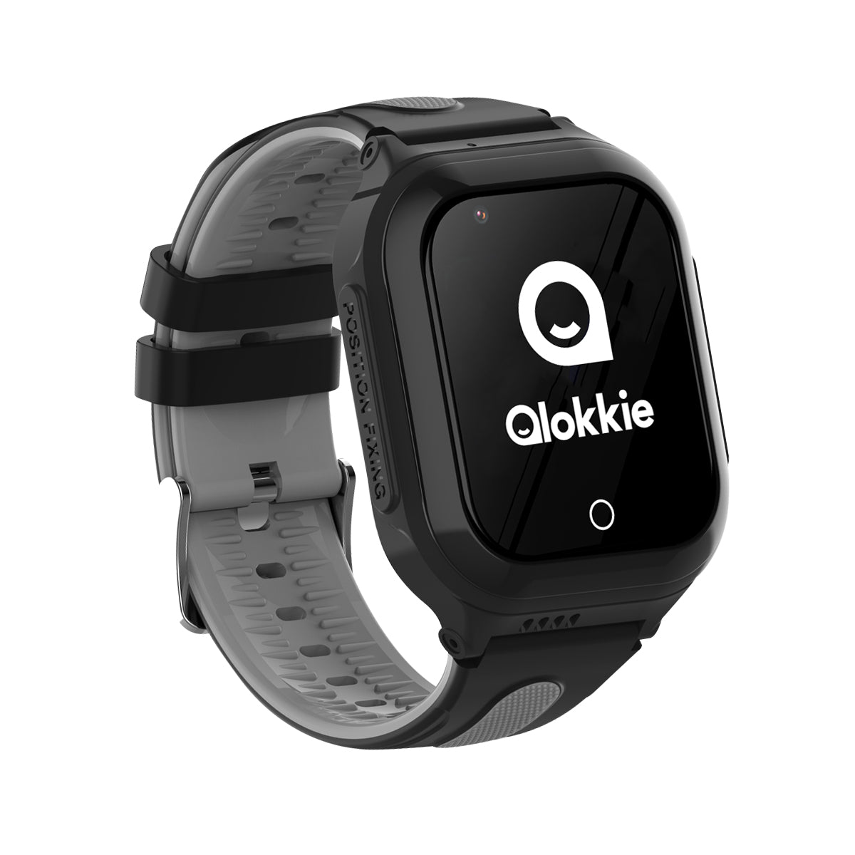 Qlokkie GPS Horloge Kind - Kiddo GO - Zwart