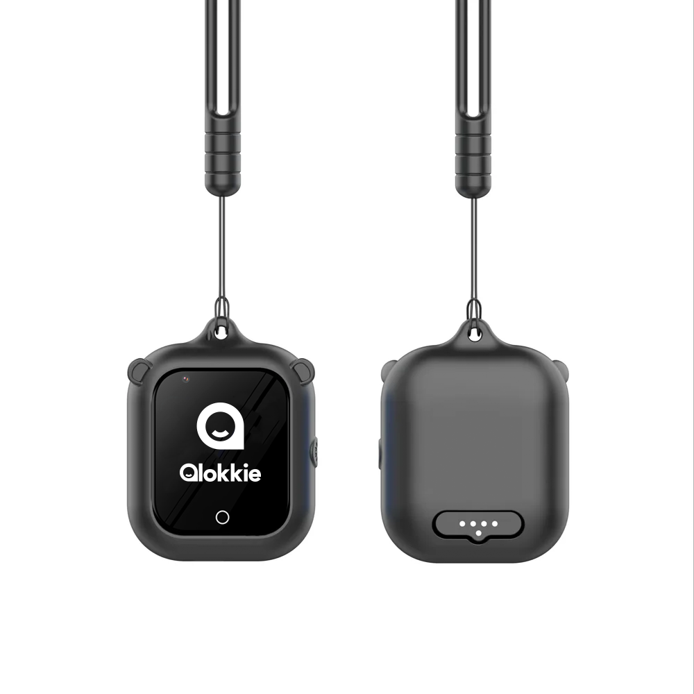 Qlokkie Kiddo Go Silicone Case - Zwart