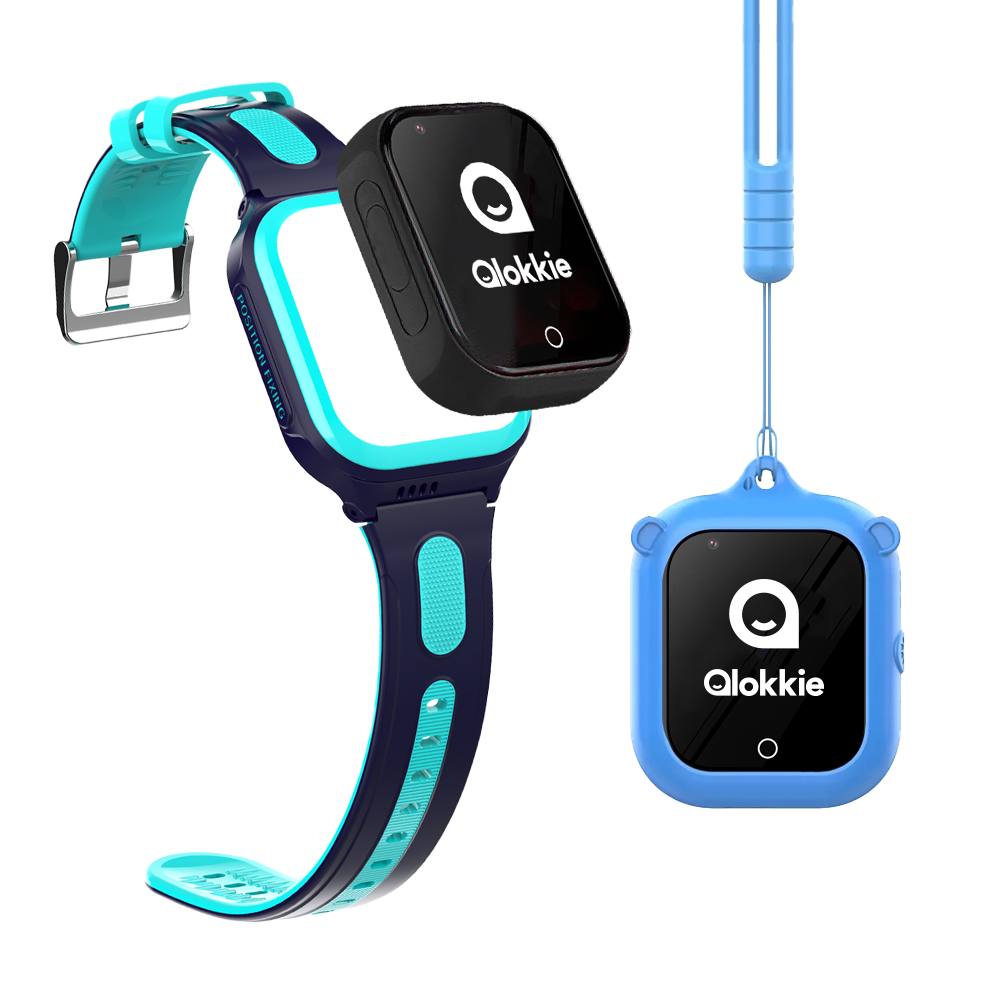 Qlokkie GPS Horloge Kind - Kiddo GO+ - Blauw