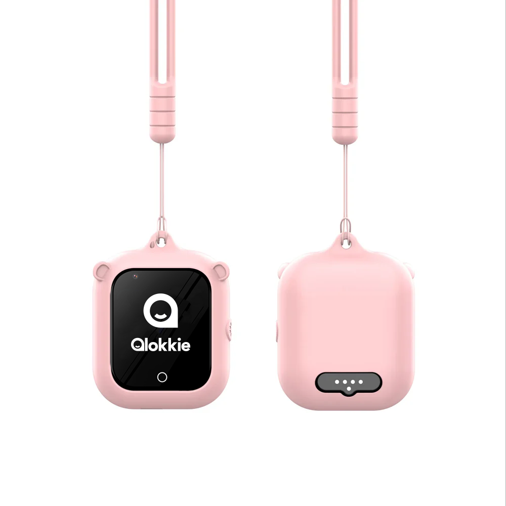 Qlokkie Kiddo Go Silicone Case - Roze