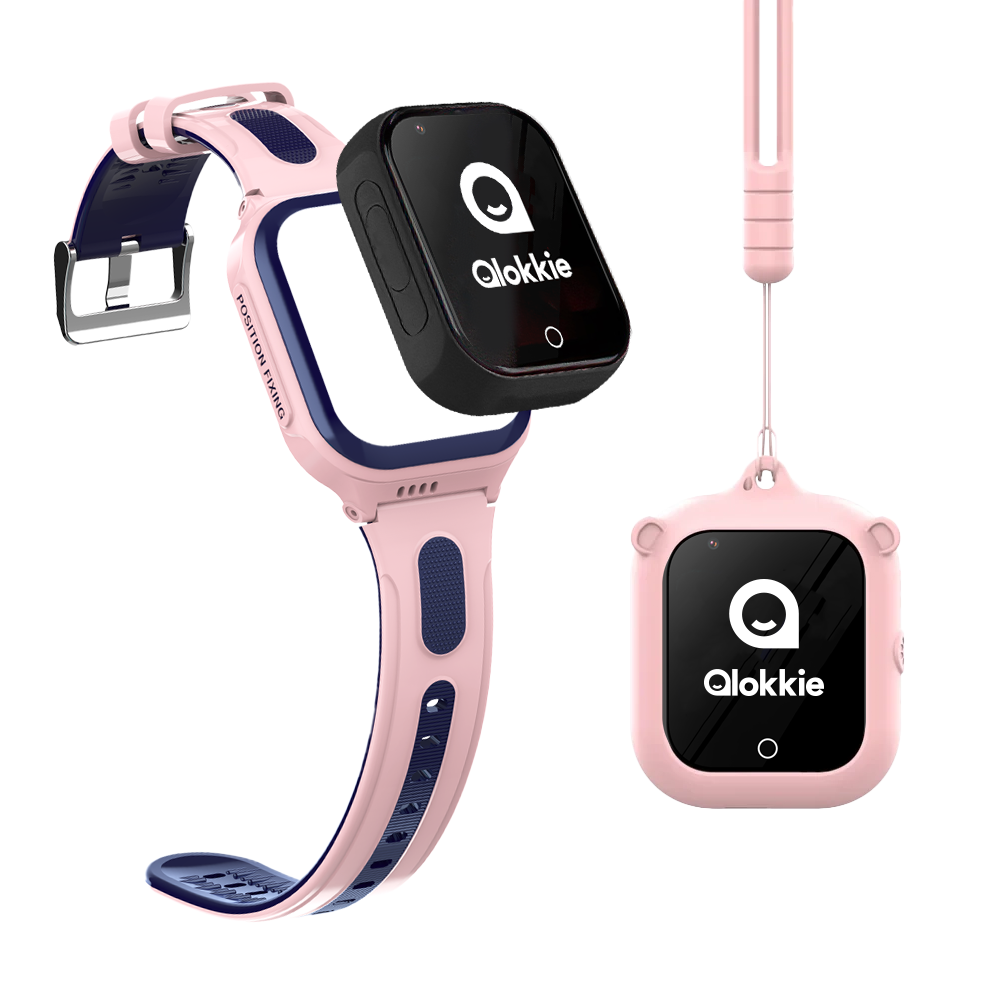 Qlokkie GPS Horloge Kind - Kiddo GO+ - Roze