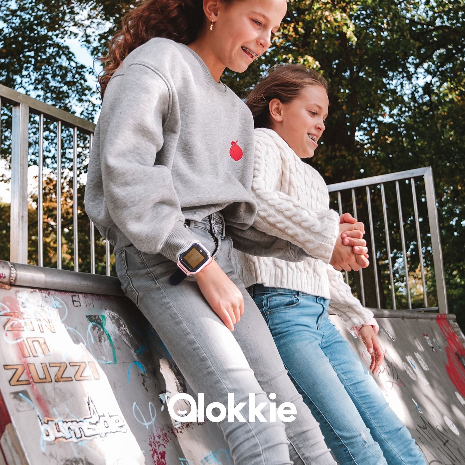 Qlokkie GPS Horloge Kind - Kiddo Next - Whatsapp - Blauw