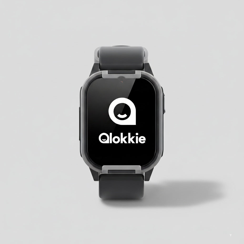 Qlokkie GPS Horloge Kind - Kiddo Lite - Zwart