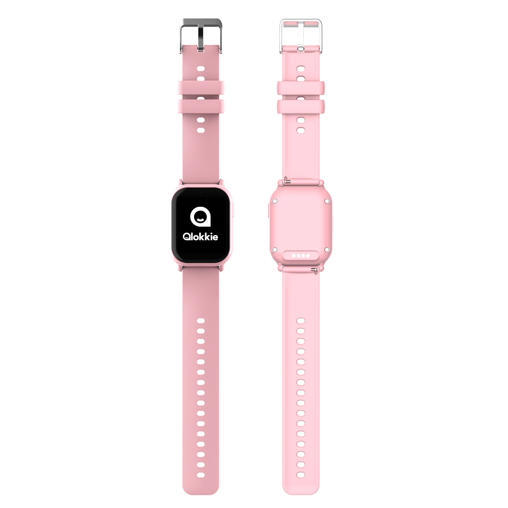 Qlokkie GPS Horloge Kind - Kiddo Mini - Roze