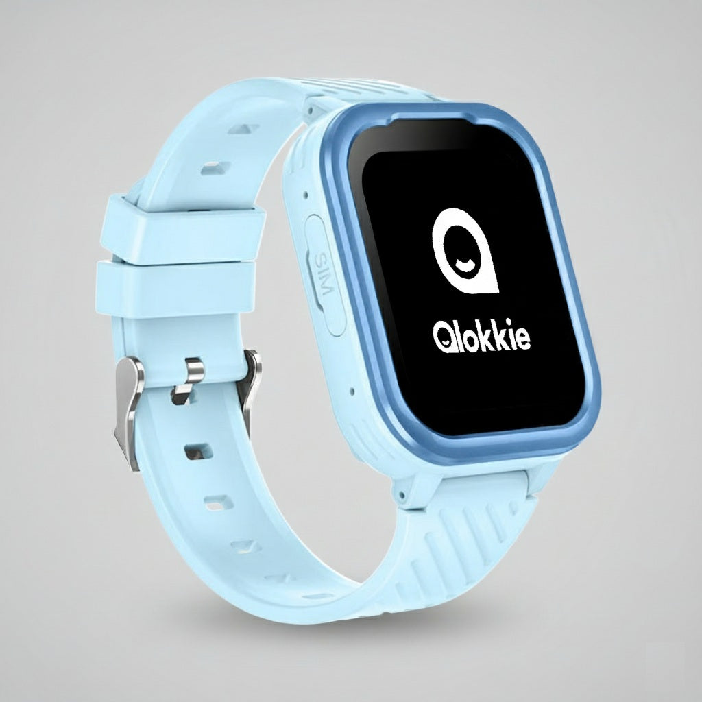 Qlokkie GPS Horloge Kind - Kiddo Pro - Whatsapp - Blauw