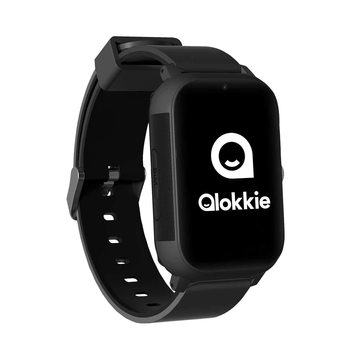 Qlokkie GPS Horloge Kind - Kiddo Slim 2 - Zwart