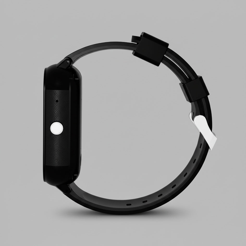 Qlokkie GPS Horloge Kind - Kiddo Slim Pro - Zwart